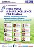 FIELD FORCE & SALES EXCELLENCE FOR PHARMA