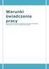 Warunki świadczenia pracy. Celem informatora jest przybliżenie wymagań formalnych związanych z procesem wykonywania pracy.