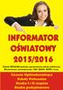 INFORMATOR OŒWIATOWY 2015/2016