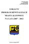 Załącznik do uchwały nr XVII/324/07 Rady Miasta Katowice z dnia 29 października 2007 LOKALNY PROGRAM REWITALIZACJI MIASTA KATOWICE NA LATA 2007 2013