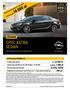 OPEL ASTRA SEDAN. Cennik AKTUALNA PROMOCJA. Promocyjny rabat do 16 000 zł * Fabryczna instalacja LPG dla silnika 1.4 140 KM