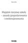 Anna Żyła. Majątek rzeczowy szkoły zasady gospodarowania i ewidencjonowania