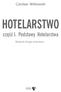 HOTELARSTWO część I. Podstawy Hotelarstwa