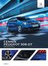 CENNIK PEUGEOT 308 GT WAŻNY OD 7.05.2015 PRODUKCJA OD LUTEGO. peugeot.pl