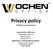 Privacy policy. Polityka prywatności. www.wochen-office.com. office@wochen-offce.com 0048 667-352-102 0048 501-059-473