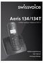 Aeris 134/134T. Cordless analogue telephone (DECT) Bedienungsanleitung User manual Instrukcja Obsługi