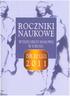 ROCZNIKI NAUKOWE. WYśSZEJ SZKOŁY BANKOWEJ W TORUNIU