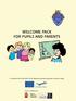 WELCOME PACK FOR PUPILS AND PARENTS