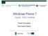 Windows Phone 7. Zacznij, Twórz, Zarabiaj. Paweł Żochowski. Action Centrum Edukacji