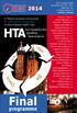 HTA. Final. programme. for Healthcare Quality Assurance. IX Międzynarodowe Sympozjum 9 th International Symposium Evidence-Based Health Care