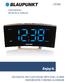 CR7BK USER MANUAL INSTRUKCJA OBSŁUGI LED DIGITAL FM CLOCK RADIO WITH DUAL ALARM RADIOBUDZIK Z DWOMA ALARMAMI