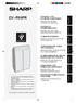 C V - P 0 9 F R PORTABLE TYPE ROOM AIR CONDITIONER INSTALLATION AND OPERATION MANUAL PORTABLES RAUMKLIMAGERÄT INSTALLATIONS- UND BEDIENUNGSHANDBUCH