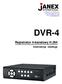 DVR-4. Rejestrator 4-kanałowy H.264. Instrukcja obsługi