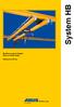 System HB. Modułowy system dźwignic dobry na każdą okazję. Udźwig do 2000 kg. Moving on up. crane systems