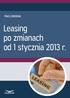 praca zbiorowa Leasing po zmianach od 1 stycznia 2013 r.