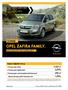 OPEL ZAFIRA FAMILY. CENNIK. 4 500 zł 2,99% 499 zł 1,99% PAKIET ZIMOWY OPLA