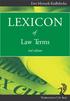 Ewa Myrczek-Kadlubicka LEXICON. Law Terms. 3rd edition. Wydawnictwo C.H. Beck