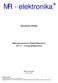 MR - elektronika. Instrukcja obsługi. Mikroprocesorowy Panel Odczytowy OC-11 wersja podstawowa. MR-elektronika Warszawa 1997