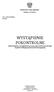 WYSTĄPIENIE POKONTROLNE (tekst jednolity z uwzględnieniem zmian wprowadzonych uchwałą Zespołu Orzekającego Komisji Rozstrzygającej)