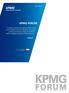 ISSN 2299/6206 KPMG FORUM