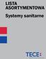 LISTA ASORTYMENTOWA Systemy sanitarne