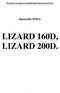 LIZARD 160D, LIZARD 200D.