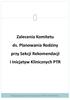 Zalecenia Komitetu ds. Planowania Rodziny przy Sekcji Rekomendacji i Inicjatyw Klinicznych PTR