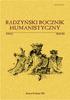 RADZYŃSKI ROCZNIK HUMANISTYCZNY tom 10, 2012