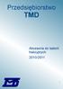 Przedsiębiorstwo TMD Akcesoria do baterii trakcyjnych 2010/2011 1