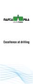 Excellence at drilling