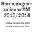 Harmonogram zmian w VAT 2013/2014