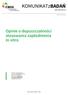 KOMUNIKATzBADAŃ. Opinie o dopuszczalności stosowania zapłodnienia in vitro NR 96/2015 ISSN 2353-5822