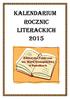 KALENDARIUM ROCZNIC LITERACKICH 2015. Biblioteka Publiczna im. Marii Konopnickiej w Suwałkach