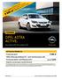 OPEL ASTRA ACTIVE. Cennik AKTUALNA PROMOCJA. OPEL KREDYT 4x25% + GWARANCJA OPEL 4 LATA 1 PROMOCYJNY