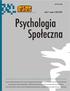 Na stronie www.scholar.com.pl można także kupić (oprócz zeszytów archiwalnych) całe numery lub poszczególne artykuły Psychologii Społecznej za lata