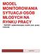 MODEL MONITOROWANIA SYTUACJI OSÓB MŁODYCH NA RYNKU PRACY - RAPORT podsumowujący wyniki prac grupy roboczej