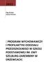 Olga Wróbel Joanna Pochroń [ PROGRAM WYCHOWAWCZY I PROFILAKTYKI ODDZIAŁU PRZEDSZKOLNEGO W SZKOLE PODSTAWOWEJ IM. EWY SZELBURG-ZAREMBINY W DRZEWCACH]