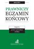ROK 2013 PRAWNICZY EGZAMIN KOŃCOWY TESTY. prawo i procedura cywilna. Wydawnictwo C.H. Beck