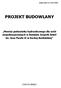 PROJEKT BUDOWLANY. MontaŜ podnośnika hydraulicznego dla osób niepełnosprawnych w budynku Zespołu Szkół im. Jana Pawła II w Suchej Beskidzkiej