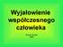 Wyjałowienie współczesnego człowieka. Henryk Dyczek 2008