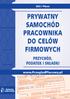 PRYWATNY SAMOCHÓD PRACOWNIKA DO CELÓW FIRMOWYCH