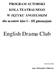 PROGRAM AUTORSKI KOŁA TEATRALNEGO W JĘZYKU ANGIELSKIM