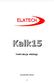 Kalk15 Instrukcja obsługi ELATECH 2010