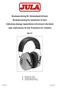 Bruksanvisning för hörselskydd till barn. Bruksanvisning for hørselvern til barn. Instrukcja obsługi nauszników ochronnych dla dzieci