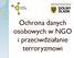 Ochrona danych osobowych w NGO i przeciwdziałanie terroryzmowi