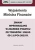 Wyjaśnienia Ministra Finansów