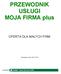 PRZEWODNIK USŁUGI MOJA FIRMA plus