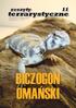 zeszyty terrarystyczne nr 3/2014 (11) iii kwartał 2014 cena 9,45 zł (w tym 5% VAT) BICZOGON OMAŃSKI
