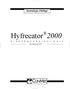 Instrukcja Obsługi. Hyfrecator 2000. Dla lekarza od 1937