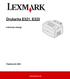 Drukarka E321, E323. Instrukcja obsługi. Październik 2002. www.lexmark.com